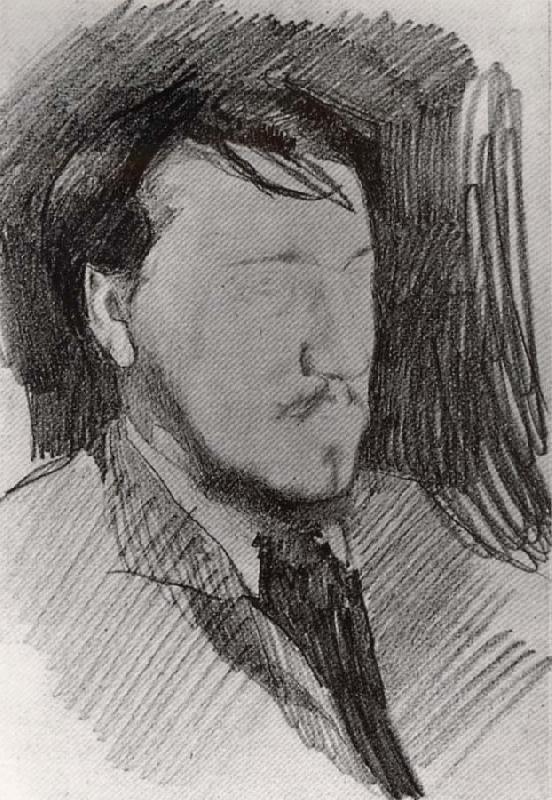 Mikhail Vrubel Portrait of Valentin Serov